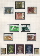 Collection On Pages, Circa 1975 To 1990 (incomplete), Used And Mint Stamps (I Checked Some Mint Copies At Random... - Verzamelingen