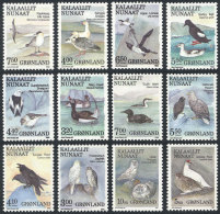 Yvert 164/5 + 169/72 + 179/82 + 187/8, 1987/90 Birds, Set Of 12 Values, VF Quality, Catalog Value Euros 45. - Sonstige & Ohne Zuordnung