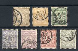 Yv.1/7, 1884 Complete Set Of 7 Used Values, VF Quality, Rare. Catalog Value Euros 425. - Autres & Non Classés