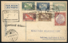 24/SE/1924 Esztergom - Budapest, Special Flight, Card Of VF Quality With Nice Multicolor Postage! - Autres & Non Classés