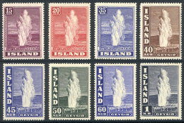 Sc.203/208B, 1938/47 Geiser, Complete Set Of 8 Values, Mint Very Lightly Hinged (barely Visible Marks), Excellent... - Autres & Non Classés