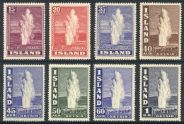 Sc.203/208B, 1938/47 Geiser, Complete Set Of 8 Unmounted Values, Excellent Quality, Catalog Value US$190. - Andere & Zonder Classificatie
