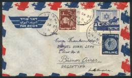 Cover Sent To Argentina On 14/AU/1951, Interesting Postage, Fine Quality! - Sonstige & Ohne Zuordnung