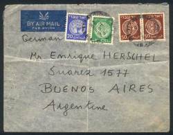 Air Mail Cover Sent To Argentina On 12/DE/1949, With Nice Franking Of 125m, Little Defects Not Affecting The... - Autres & Non Classés