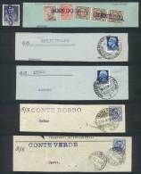 1 Stamp And 5 Fragments With Ship Cancellations, Interesting! - Non Classés