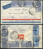 Airmail Cover Sent From Paludi To Buenos Aires On 11/AP/1931, With Spectacular Postage Of Sc.C6 X7 + Other Values... - Non Classés
