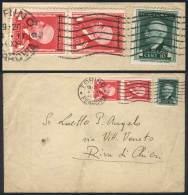 Cover Sent From Torino To Riva Di Chieri On 4/FE/1944, Franked With REVENUE Stamps Of 10c. + 20c. Pair, With Pen... - Zonder Classificatie