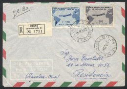 Registered Airmail Cover Sent To Argentina On 3/SE/1926, Franked With Stamps Of 170L. And 205L. Commemorating The... - Ohne Zuordnung
