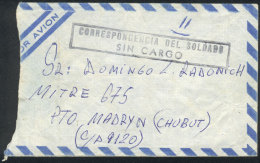 Circa MAY/1982: Stampless Cover Sent By A Soldier From Puerto Argentino (Port Stanley), With The Rectangular Mark... - Falklandeilanden