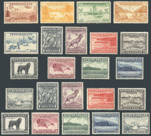 3 Complete Sets Of 1932, Yvert 167/185 Perforation 12½ X2 + Airmail 13/17, Mint Very Lightly Hinged, VF... - 1908-1947