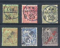 Yv.10 + 14 + 15 + 23 + 24 + 25, Used, Very Fine Quality, Catalog Value Euros 975. - Other & Unclassified