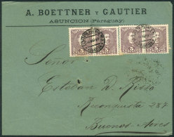 Front Of Cover Franked With 20c., Sent From Asunción (Estafeta Puerto Nº3) To Buenos Aires On... - Paraguay