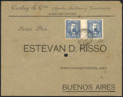 Front Of Cover Franked With 20c., Sent From Asunción (Estafeta Del Puerto Nº3) To Buenos Aires On... - Paraguay