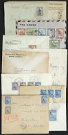 10 Covers Used Between 1917 And 1950, Nice Postages And Cancels! - Paraguay