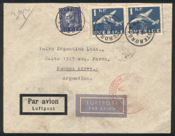 Airmail Cover Sent From Goteborg To Buenos Aires On 16/JA/1937 By Germany DLH, Very Nice! - Autres & Non Classés