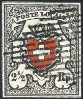 Sc.2, 1850 5c. Black And Red, Sperati FORGERY, Excellent Quality, Rare! - Andere & Zonder Classificatie