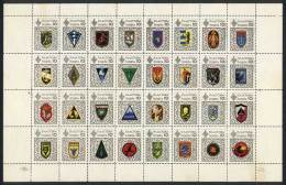 COATS OF ARMS: Sheet Of 32 Cinderellas, Excellent Quality, Very Nice! - Oekraïne