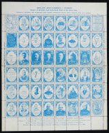 Year 1966, Souvenir From The Countrymen's Reunion Gathering In Chicago, Complete Sheet Of 48 Cinderellas, Very... - Oekraïne