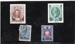 B - Russia 1916/7 - Soprastampati - Used Stamps