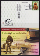 International CUSTOMS Day - Hungarian Customs Office / 2006 HUNGARY - STATIONERY POSTCARD - FDC - Officer Sword - Police - Gendarmerie