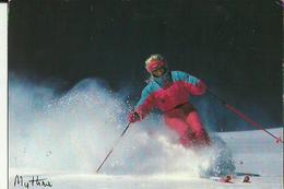 Carte De Station De (  Skieur En Pleine Forme. ! ) - Sports D'hiver