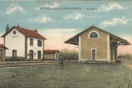 13 - PEYROLLES En PROVENCE  -  La Gare - Peyrolles