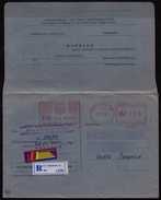 2000 Yugoslavia GOVERMENT Cover Letter Business Priority Express Avis De Réception AR Francotyp Registered / Subotica - Brieven En Documenten