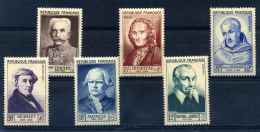 YT N°945 à 950 / Série Célébrités  /  Année 1953  / Monges, Lyautey, Rameau,Michelet.... - Unused Stamps