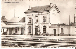 FLEURUS - LAMBUSART (6220) : La Gare. CPSM. - Fleurus