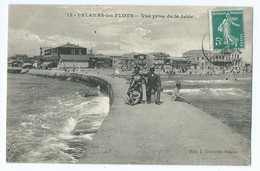 1161 - Palavas Les Flots - 12 Vue Prise De La Jetée Ed Claparède -circulée Pour Cette Sète - Palavas Les Flots