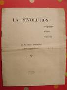 Ville De Château-gontier. La Révolution Par L'abbé Raymond; Curé De Chemazé. 1933 - Centre - Val De Loire