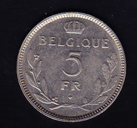 BELGIQUE MORIN N° 453b TTB++. (B6) - 5 Francs