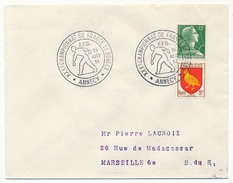 FRANCE => Env Scotem - Cachet Temporaire "XXXeme Championnats De France De Boules" ANNECY 26 Aout 1956 - Commemorative Postmarks