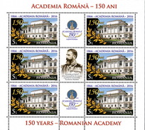 Romania 2016 /150 Years Romanian Academy / MS With 3 Labels - Neufs