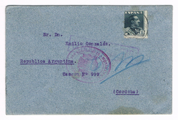 73 - Curiosa Carta Circulada A Argentina - 1931-50 Brieven