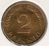 Allemagne Germany 2 Pfennig 1966 F J 381 KM 106 - 2 Pfennig