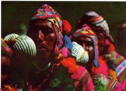 PERU  CUSCO  Campesinos Soplando El Pututo  Sea Snail Shell - Amerika