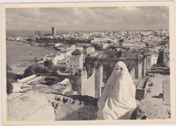 CARTE PHOTO EDITION GILLET, AFRIQUE,AFRICA,MAROC,MOROCCO,RABAT,1961,OUDAIA,VUE DE FOLIE - Rabat