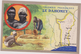 AFRIQUE,AFRICA,Dahomey , Devenu Bénin En 1975,empire Colonial Français,colonie,PUB AU DOS LION NOIR - Benin