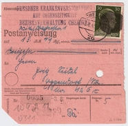 1945, Schwärzung Chemnitz, Post-Anweisung , #7071 - Covers & Documents