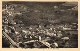 Delcampe - CPA - DIEMOZ (38) Vue Aérienne Du Bourg En 1936 - Diémoz