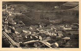 CPA - DIEMOZ (38) Vue Aérienne Du Bourg En 1936 - Diémoz