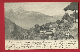 PRK-13  Gryon Et La Dent Du Midi. Cachet 1903 Précurseur - Gryon