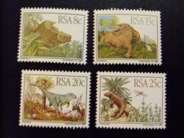 AFRIQUE DU SUD SOUTH AFRICA AFRICA Del SUR  RSA 1982 Animales Prehistoricos Yvert Nº 527 / 30 ** MNH - Unused Stamps