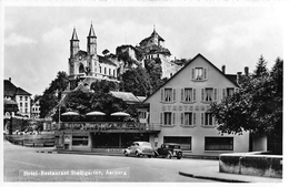 AARBURG → Hotel-Restaurant Stadtgarten Mit Oldtimer Davor, Fotokarte Ca.1955 - Aarburg