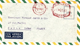 BRESIL  - LETTRE EMA 1967  - SAO PAULO POUR PARIS - Briefe U. Dokumente