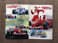 Coppia Di Cartoline La Formula 1 A Imola Annullo Prove E Gara 24° Gr. Premio Di San Marino Imola (BO) 24-4 E 25-4-2004 - Grand Prix / F1