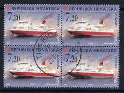 CROATIA 1998 Ships 7.20 K. Used Block Of 4.  Michel 480 - Kroatien
