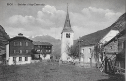 STALDEN → Häusergruppe Bei Der Kirche, Schöner Lichtdruck Ca.1910 - Stalden