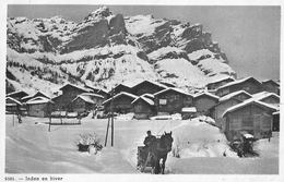 INDEN → Pferdeschlitten Unterwegs Vor Dem Dörfchen Inden, Ca.1920 - Inden